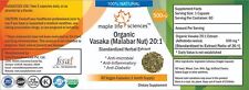 ORGANIC Vasaka 20:1 Extract Capsules Malabar Nut Adhatoda Vasica No Filer na sprzedaż  Wysyłka do Poland