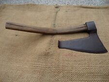 DECORATED ANTIQUE COOPERS SIDE AXE CARPENTER'S HAND FORGED GOOSEWING HEWING  for sale  Shipping to South Africa