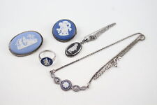 Wedgwood Jewellery Sterling Silver Necklace Ring Brooches Jasperware x 5 (20g) for sale  Shipping to South Africa