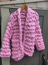 Chunky pink cardigan for sale  SHEFFIELD