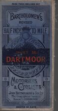 Hoja de tela de Bartolomé del mapa de Dartmoor de la década de 1920 n.o 36 vintage segunda mano  Embacar hacia Mexico