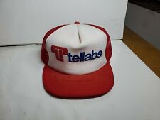 Vintage Tellabs  Networking Computer Electronics Mesh Trucker Hat Snapback Cap, used for sale  Shipping to South Africa