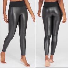 Usado, Leggings femininas Assets by Spanx de couro sintético preta tamanho grande comprar usado  Enviando para Brazil
