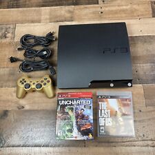 Sony PlayStation 3 Console PS3 Slim Black Controller Cords Games Bundle -Tested, used for sale  Shipping to South Africa
