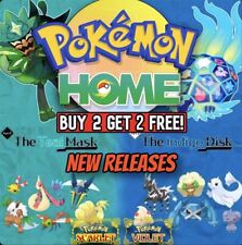 Pokémon Scarlet and Violet ⭐️ Pokémon Home ⭐️ COMPRE 2 E GANHE 2 GRÁTIS 🌟Brilhante🌟 & Não comprar usado  Enviando para Brazil