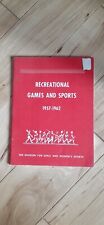 División de juegos y deportes recreativos vintage 1957 para deportes para niñas y mujeres segunda mano  Embacar hacia Argentina