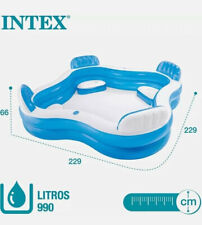 INTEX Swim Center Family Lounge Inflatable Pool 56475UW ~ 2.29x 2.29x0.66m, used for sale  Shipping to South Africa