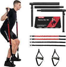 Natini Pilates, Yoga Bar Kit w/ Resistance Bands, Home Gym, Full Body Workout for sale  Shipping to South Africa