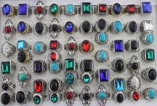 50 peças por atacado lotes de anéis de joias da moda estilo misto pedra natural vidro  comprar usado  Enviando para Brazil
