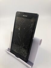 Teléfono inteligente negro de red Sony Xperia SP EE agrietado incompleto*Leer descripción*  segunda mano  Embacar hacia Mexico