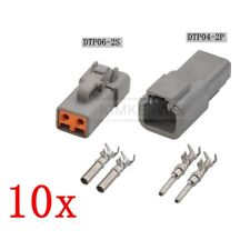 Usado, 10x Deutsch DTP06-2S/DTP04-2P Lacrado Impermeável Kits Plug Conector Elétrico comprar usado  Enviando para Brazil