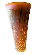 Craig Zweifel 1997 Signed Iridescent 10" Tall Art Glass Vase - 10" x 5.2" for sale  Shipping to South Africa