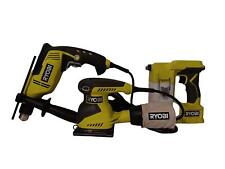 Lot of 3 Power Tools RYOBI (Sander, VSR Hammer Drill, Handheld Sprayer) for sale  Shipping to South Africa