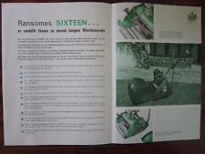 Vintage ransomes sixteen for sale  IPSWICH