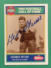 GEORGE MUSSO (Dec) HOF Signed 1990 Swell Greats 117 Chicago Bears Autograph Auto for sale  Shipping to South Africa