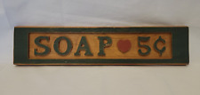 Wood sign soap for sale  Carney