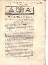 Rare document 1795 d'occasion  France