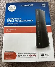 LINKSYS AC1900 DUAL-BAND WI-FI CABLE MODEM ROUTER, used for sale  Shipping to South Africa