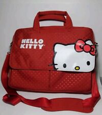 Bolsa para laptop Hello Kitty Sanrio 15" bolinhas vermelhas alça de ombro ajustável comprar usado  Enviando para Brazil