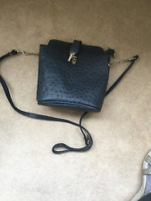 Shoulder bag Navy small Ostrich leather for sale  Shipping to South Africa