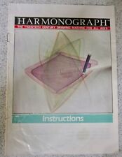 Harmonograph original instruct for sale  WISBECH