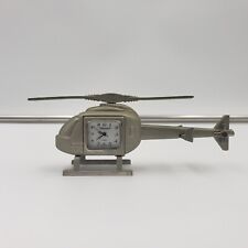 Reloj de escritorio de cuarzo para helicóptero de metal en miniatura Platinum Company segunda mano  Embacar hacia Argentina