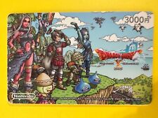 Dragon Quest Nintendo eShop tarjeta prepago 3000 usada sin valor 2013 segunda mano  Embacar hacia Argentina