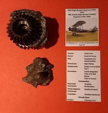 Aircraft crash relics, parts from a Russian Polikarpov Po-2 shot down south of B for sale  PENZANCE