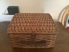 Vintage Wicker Picnic Basket & 15 Piece Campus Picnic Set for sale  Shipping to South Africa
