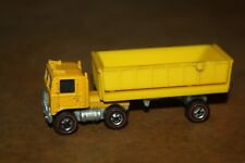 Used, Hot Wheels Redline 1973 Road King Mountain Mining Cab & Trailer Yellow Semi for sale  Shipping to South Africa