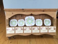 Antique pine plate rack display unit with ceramic drawers made by Paul Martyn , used for sale  LICHFIELD