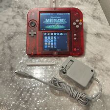 Nintendo 2DS Console Charger Stylus Crystal Red USA Please See Pics for sale  Shipping to South Africa
