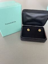 Tiffany & Co. 18k Solid Gold Twisted Love Knot Stud Earrings Rope Cable Twist for sale  Los Angeles