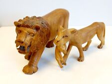 wooden ornament lion for sale  SWINDON
