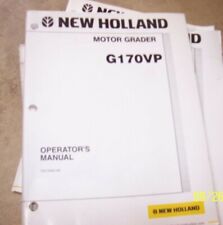 Used, NH New Holland G170VP Motor Grader Operators Manual for sale  Shipping to South Africa