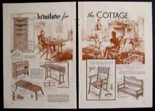 1936 Cottage Style /Camp/Cabin/ Furniture HowTo build PLANS Chair/Table/Cupboard for sale  Shipping to South Africa