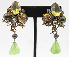 earrings quartz green for sale  Houston