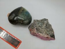 Cobaltocalcite, Cobalt Calcite specimen +Crystal Rough Crystal Labradorite Palm  for sale  Shipping to South Africa