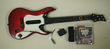 Guitar Hero 5 PS3 Red Wireless Guitar Controller Dongle Strap Game Band Hero for sale  Shipping to South Africa