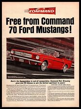 Usado, Peluquería Command 1964 Ford Mustang 289 Indy 500 Pace Car anuncio impreso de concurso segunda mano  Embacar hacia Spain