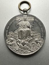 Medalla Religiosa de Plata Francesa de 1800 MDCCCC - Servitorio Christo Deo segunda mano  Embacar hacia Mexico