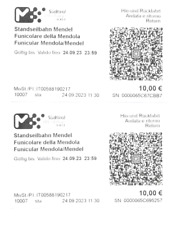 Fahrkarten mendelbahn standsei gebraucht kaufen  Passau
