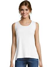 Mini camisa regata feminina Hanes com nervuras algodão 100% puro algodão alças largas comprar usado  Enviando para Brazil