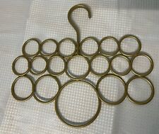 Cabide de metal 18 furos cor ouro gravata ou cachecol comprar usado  Enviando para Brazil