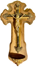 Crucifix applique ancien d'occasion  Saint-Aubin-du-Cormier