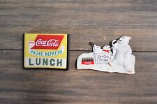 Usado, Ímãs vintage de Coca-Cola cozinha geladeira metal armário porta plástico borracha comprar usado  Enviando para Brazil