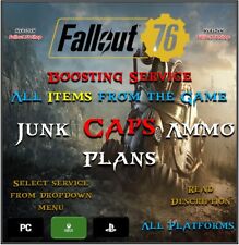 Usado, ✨Fallout 76✨All Fallout 76 Items Boost✨Tampas, Lixo, Fluxo, Plano, Munição✨PC PS XBOX✨ comprar usado  Enviando para Brazil