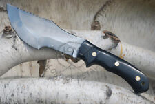 LOM CUSTOM HANDMADE D2 TOOL STEEL G-10 MICARTA TRACKER HUNTING KNIFE WITH SHEATH for sale  Shipping to South Africa