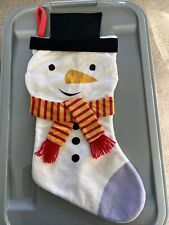 Christmas stocking snowman for sale  PRESTATYN