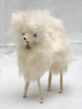 Vintage 1950s Japan Real Fur White Dog for sale  Shipping to South Africa